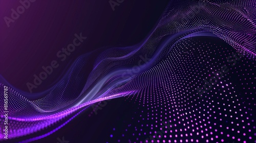 Contemporary Abstract Corporate Presentation Background in Purple with Copy Space