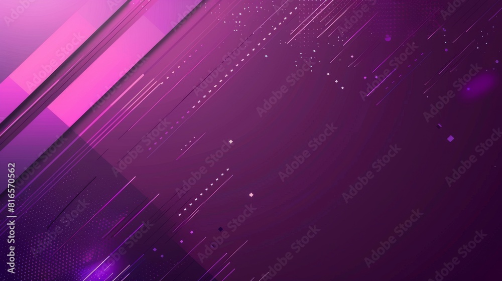 Obraz premium Contemporary Abstract Corporate Presentation Background in Purple with Copy Space
