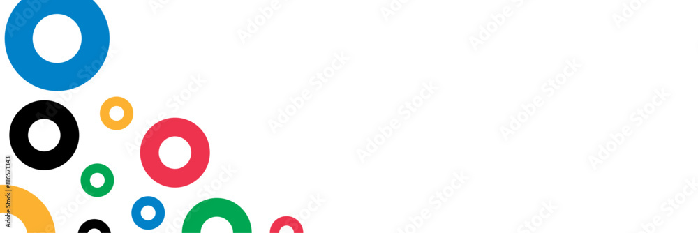 Background with colored rings. olympic empty banner Background with colored rings. olympic empty banner