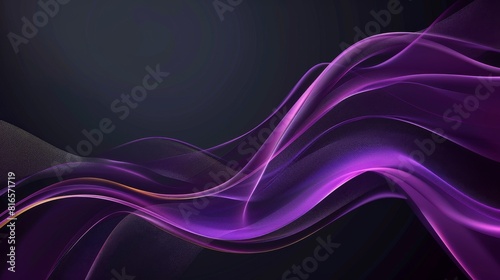 Contemporary Abstract Corporate Presentation Background in Purple with Copy Space