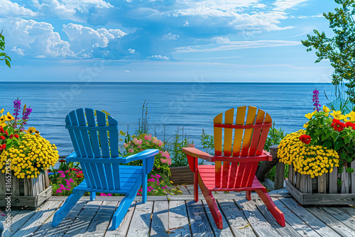 Embrace the essence of summer with a vibrant scene filled with sunshine, blue skies, and refreshing vibes