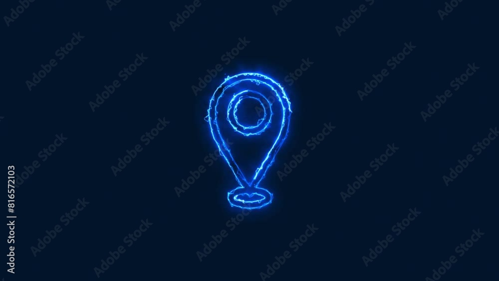 location Icon. location icon animation concept on the background