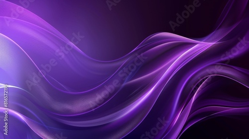 Contemporary Abstract Corporate Presentation Background in Purple with Copy Space