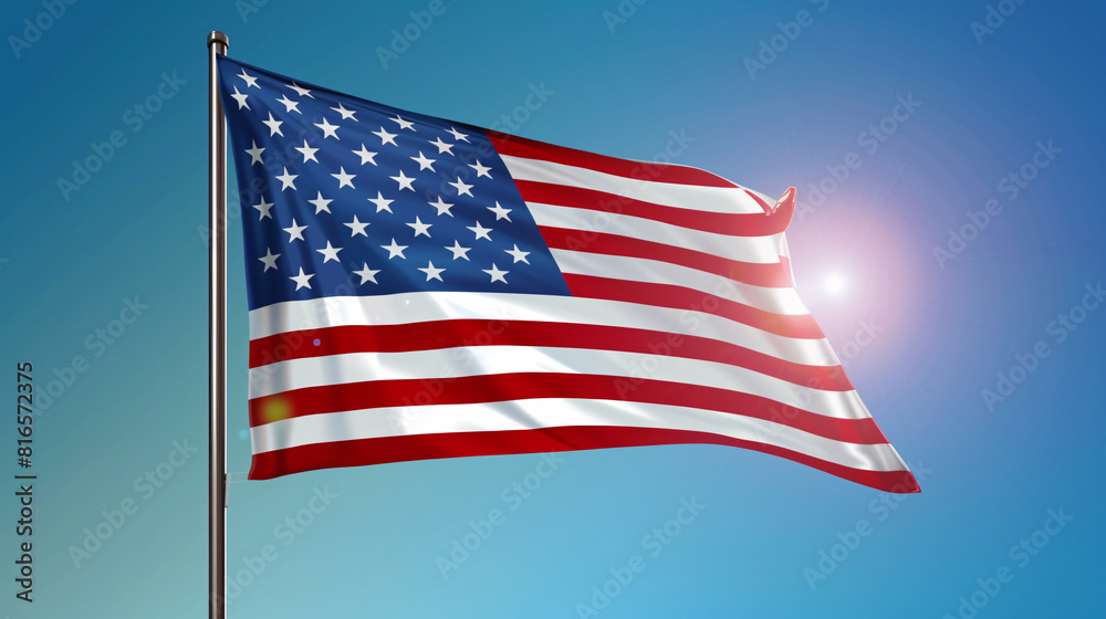 a flag with stars and stripes