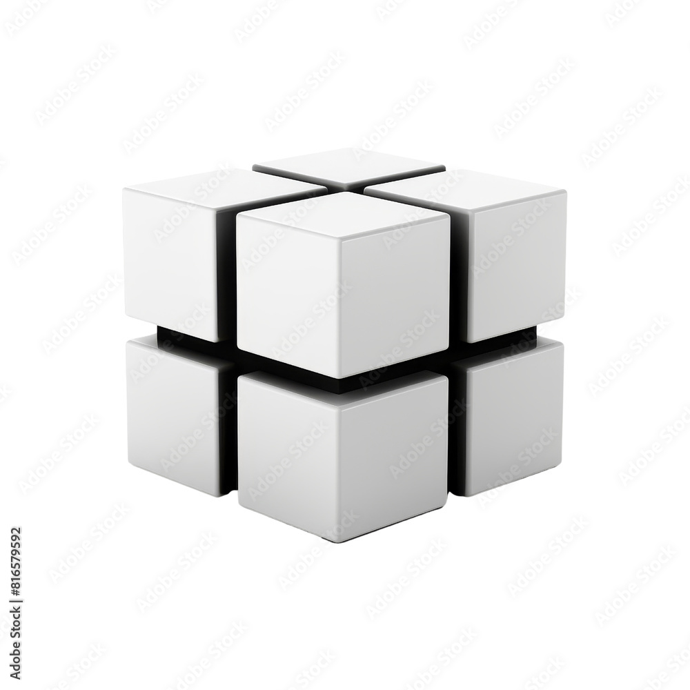 Colorful Puzzle Cube on Vibrant Background. Colorful Puzzle Cube on Vibrant Background.