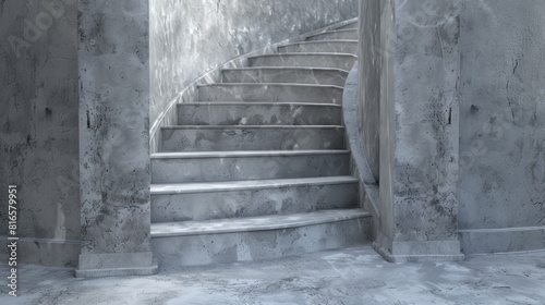 Pale grey stairs