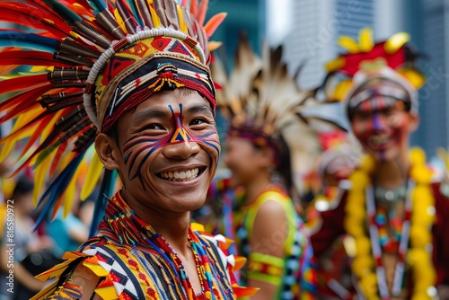 men commemorate the day parades in traditional clothing celebrate it, generative ai