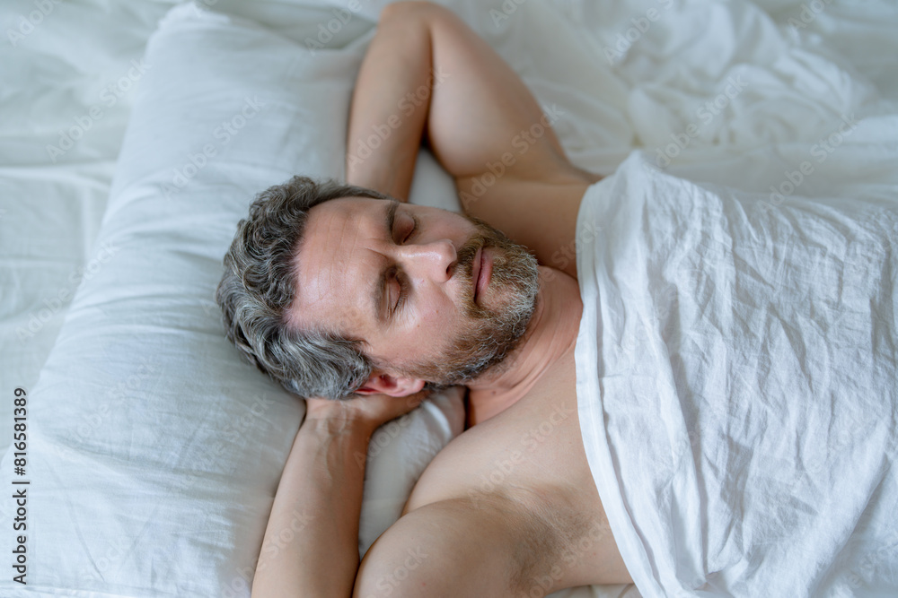 Man sleeps in bed. Sleep and nap. Snore sleepy napping wake up. Mattress pillow bed. Slumber overslept. Morning sleep. Hispanic man sleeping in bedroom. Close up bearded man in cozy comfort bed. Man sleeps in bed. Sleep and nap. Snore sleepy napping wake up. Mattress pillow bed. Slumber overslept. Morning sleep. Hispanic man sleeping in bedroom. Close up bearded man in cozy comfort bed.