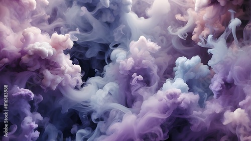 Wallpaper with gas and smoke with multi colors