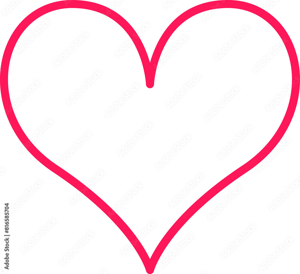Heart Icon Line Art