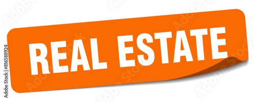 real estate sticker. real estate label