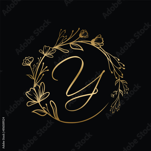 letter Y decoration logo design vector,editable eps 10