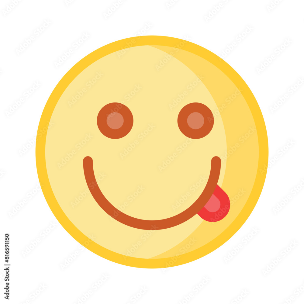 remium vector of savoring emoji in modern style remium vector of savoring emoji in modern style