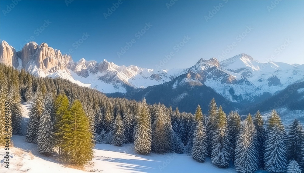 Snow mountain pine