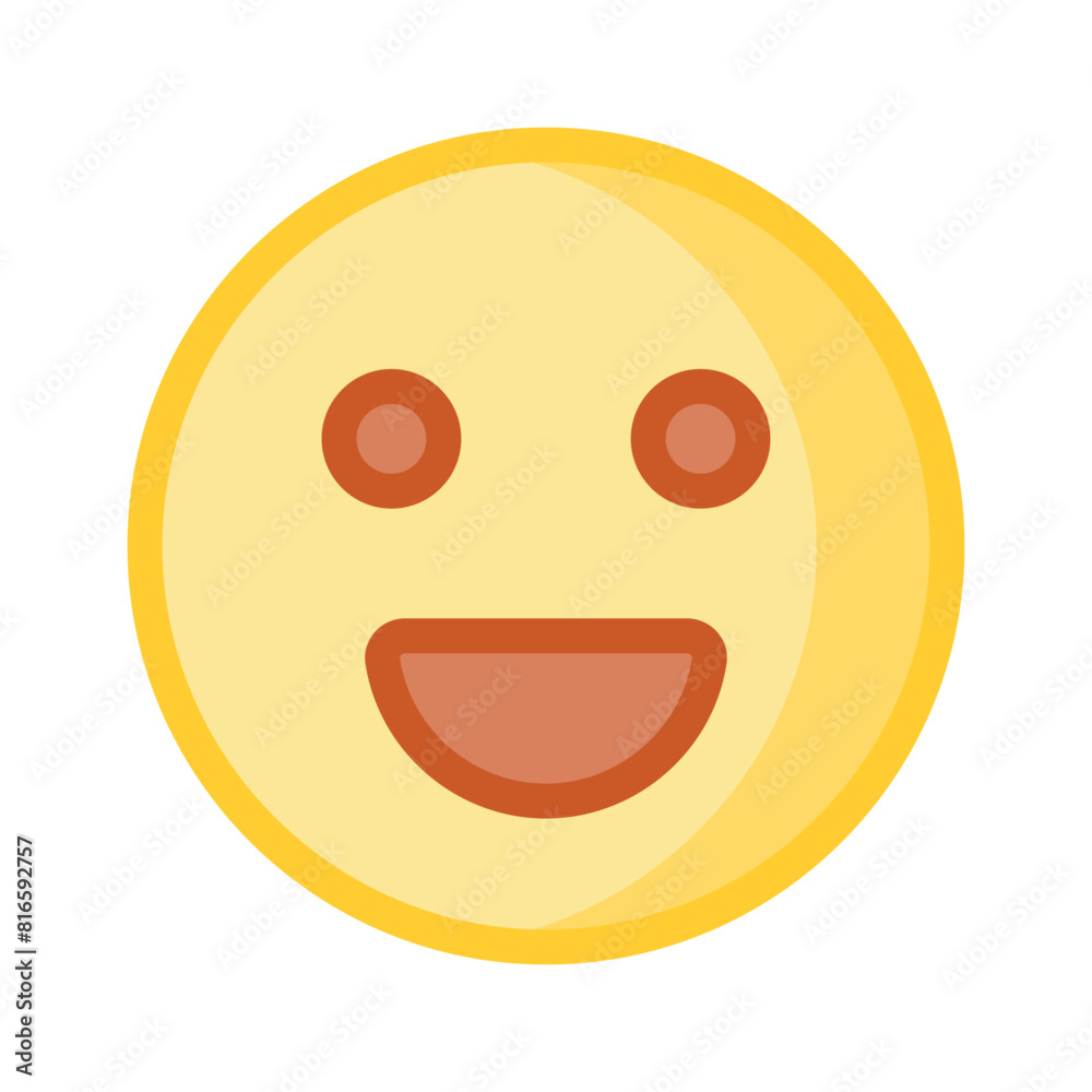 Fototapeta premium Creative vector of happy face emoji in modern style