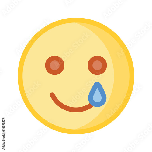 Get your hands on perfectly designed sad emoji icon, customizable vector