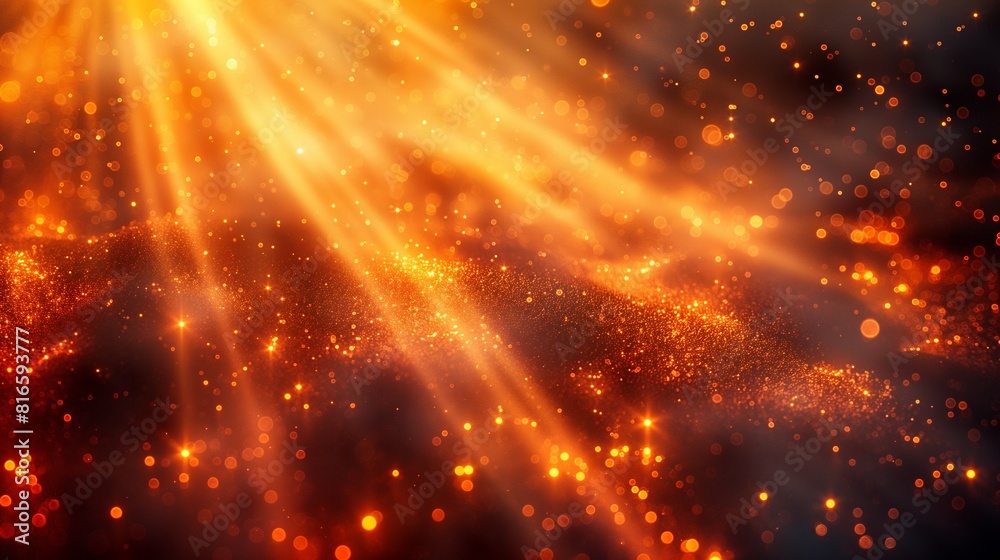 Sunlight rays on an abstract background of orange and yellow. Summertime heat waves and solar energy ambient illustration Sunlight rays on an abstract background of orange and yellow. Summertime heat waves and solar energy ambient illustration