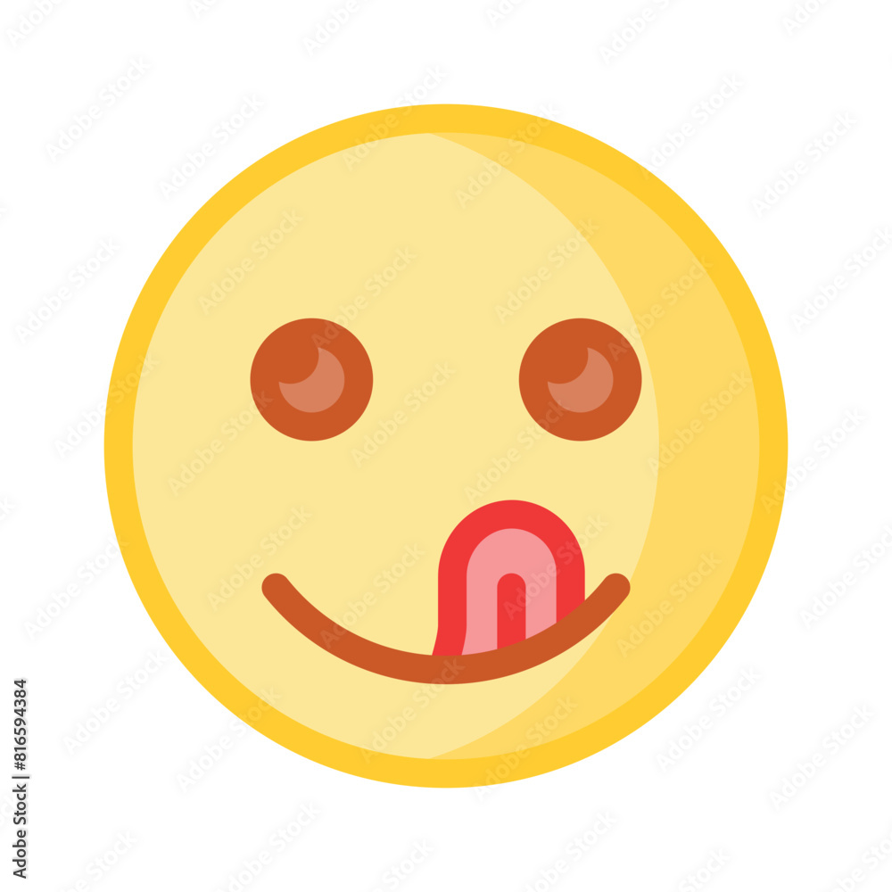 Premium vector of savoring emoji in modern style Premium vector of savoring emoji in modern style