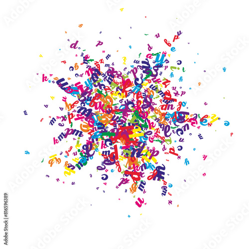 Concept of school background. Colorful childish