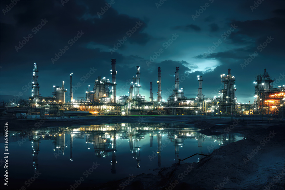 industrail factory on background industrail factory on background