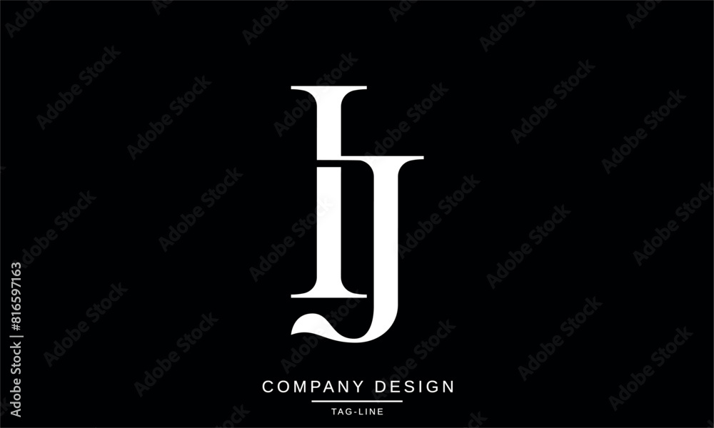 JI, IJ Abstract Letters Logo Monogram Design Font Icon Vector Initials JI, IJ Abstract Letters Logo Monogram Design Font Icon Vector Initials