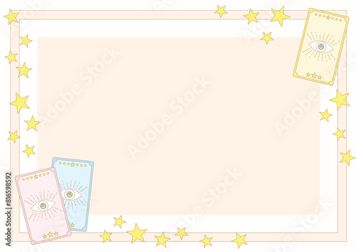 pastel tarot card frame 2