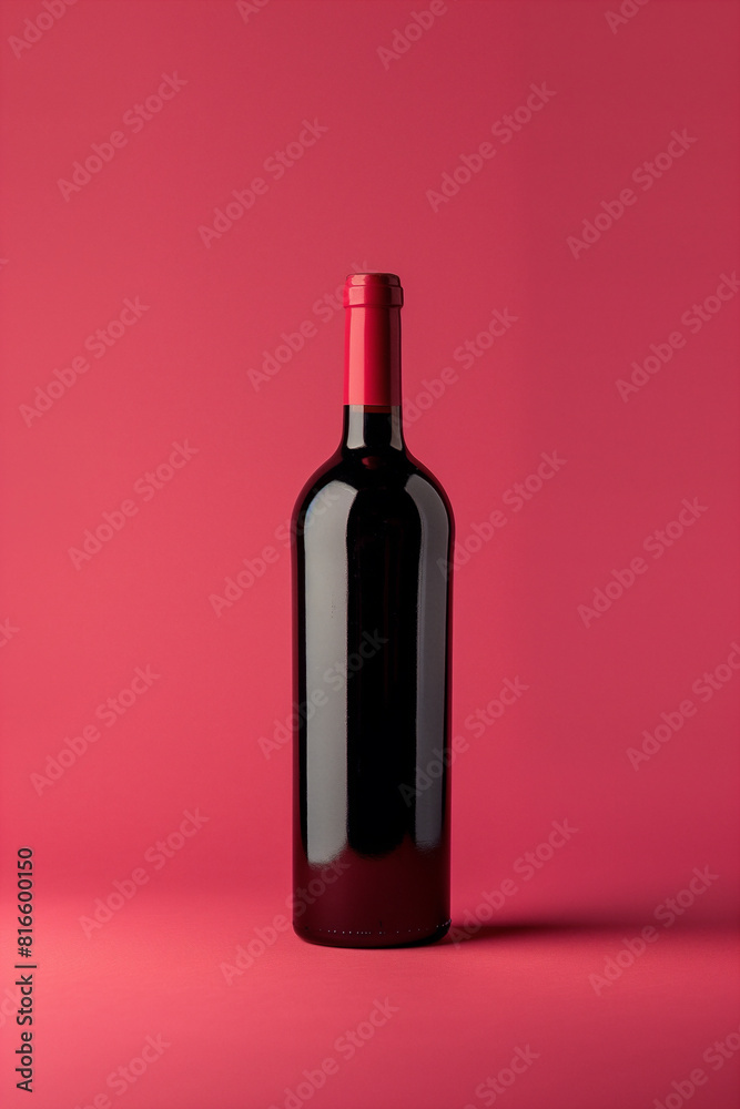 Simple Wine Bottle Mockup Simple Wine Bottle Mockup