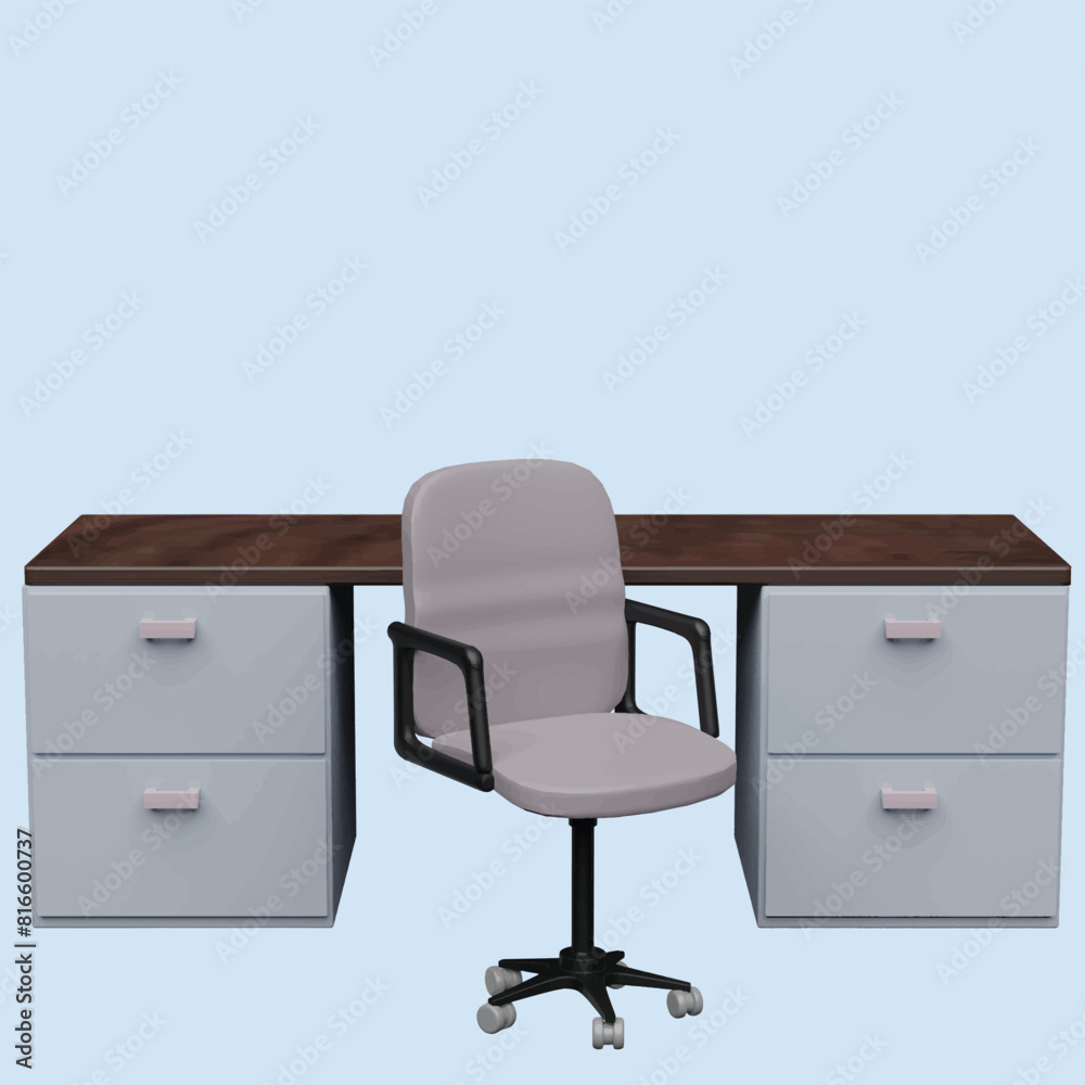 Office supplies concept. Realistic 3d object cartoon style. Office supplies concept. Realistic 3d object cartoon style.