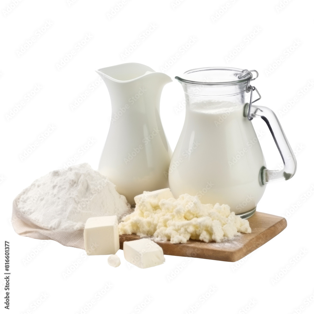 Creamy Buttermilk in a Clear Glass, Isolated without Background Creamy Buttermilk in a Clear Glass, Isolated without Background