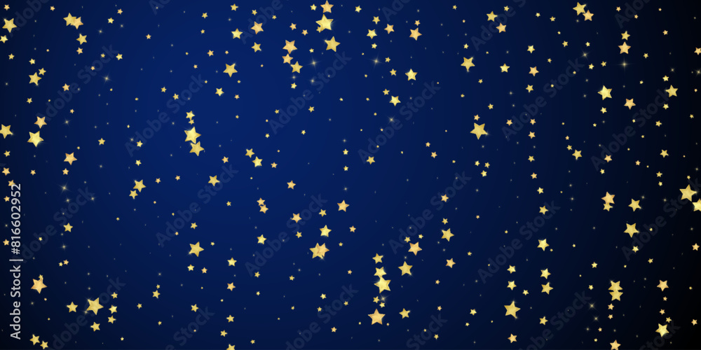 Magic stars vector overlay. Gold stars scattered Magic stars vector overlay. Gold stars scattered