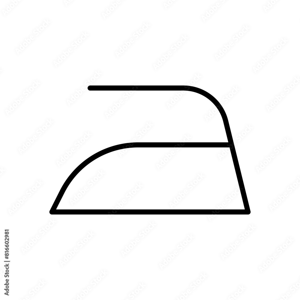 Iron icon vector. Flatiron illustration sign. Smoothing-iron symbol or logo. Iron icon vector. Flatiron illustration sign. Smoothing-iron symbol or logo.