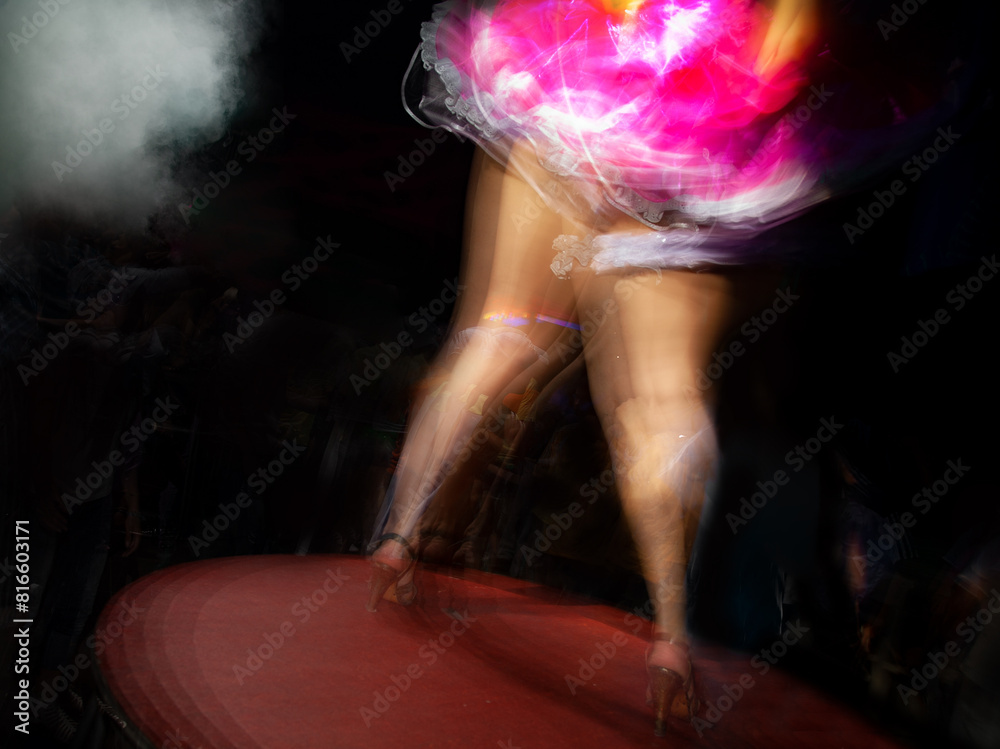 dancing in a nightclub