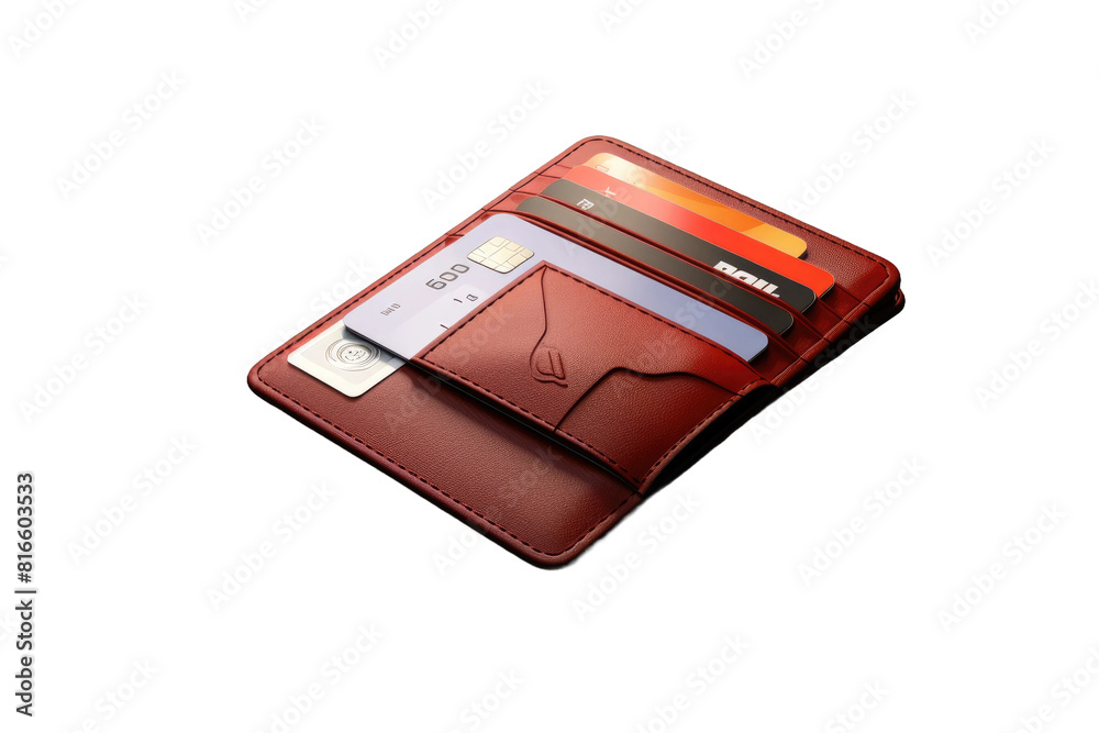 Scarlet Elegance: A Soulful Encounter With a Wallet on White or PNG Transparent Background. Scarlet Elegance: A Soulful Encounter With a Wallet on White or PNG Transparent Background.
