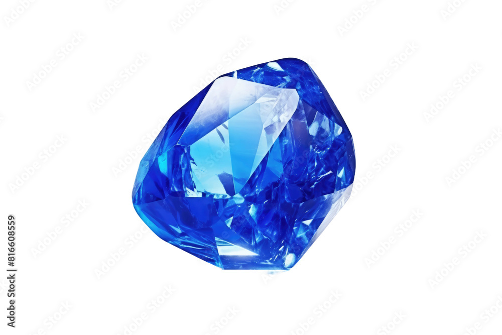 Glowing Blue Diamond Sparkling in a Blank Canvas on White or PNG Transparent Background. Glowing Blue Diamond Sparkling in a Blank Canvas on White or PNG Transparent Background.