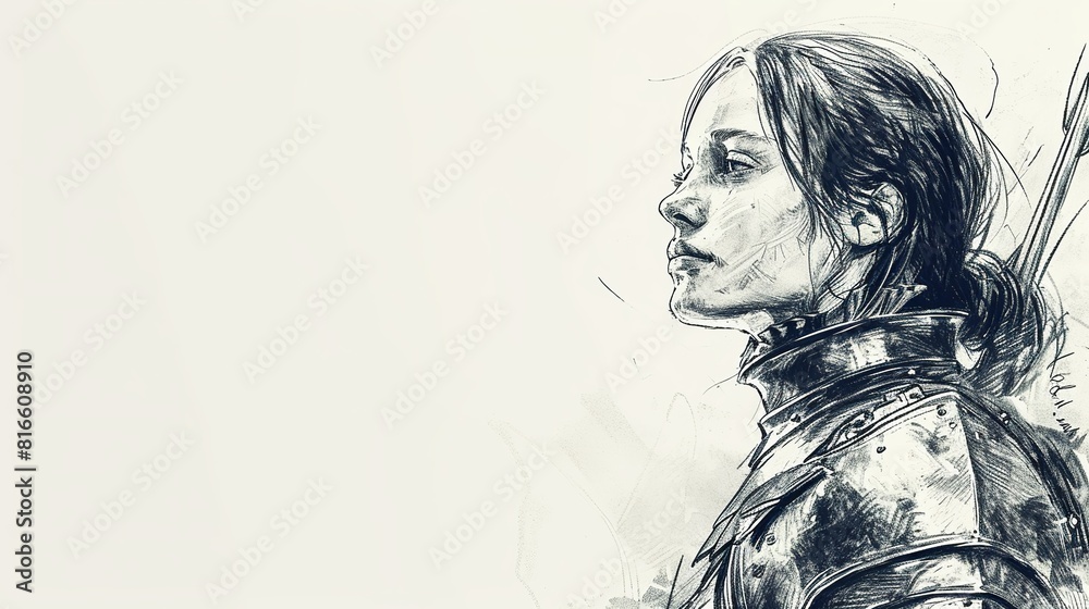 Joan of Arc: Sketch of French Heroine and La Pucelle, National Icon of Faith and Inspiration Joan of Arc: Sketch of French Heroine and La Pucelle, National Icon of Faith and Inspiration