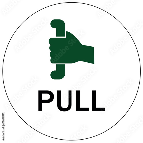 Push and pull door sign