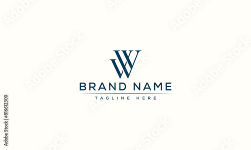 Logo design letter WW . Elegant modern. Vector template.