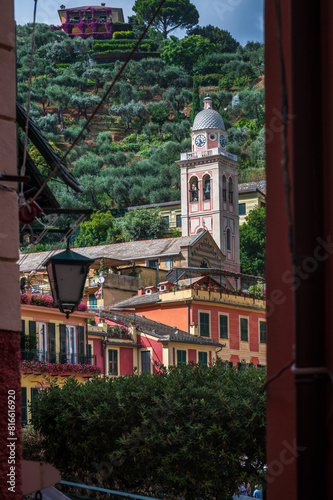 Portofino. Historic center of Liguria nestled on the sea. Dream gulf. Wonderful Italy.