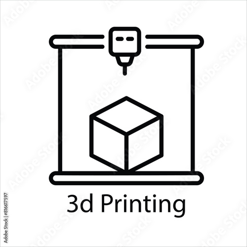 3d Printing Vector icon