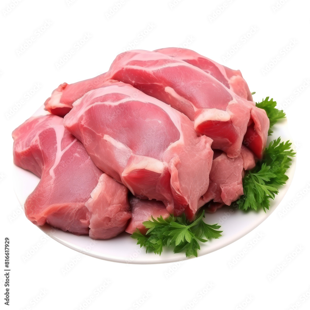 Raw Rabbit Meat Ready for Cooking, Isolated Without Background Raw Rabbit Meat Ready for Cooking, Isolated Without Background