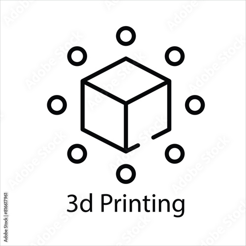 3d Printing Vector icon