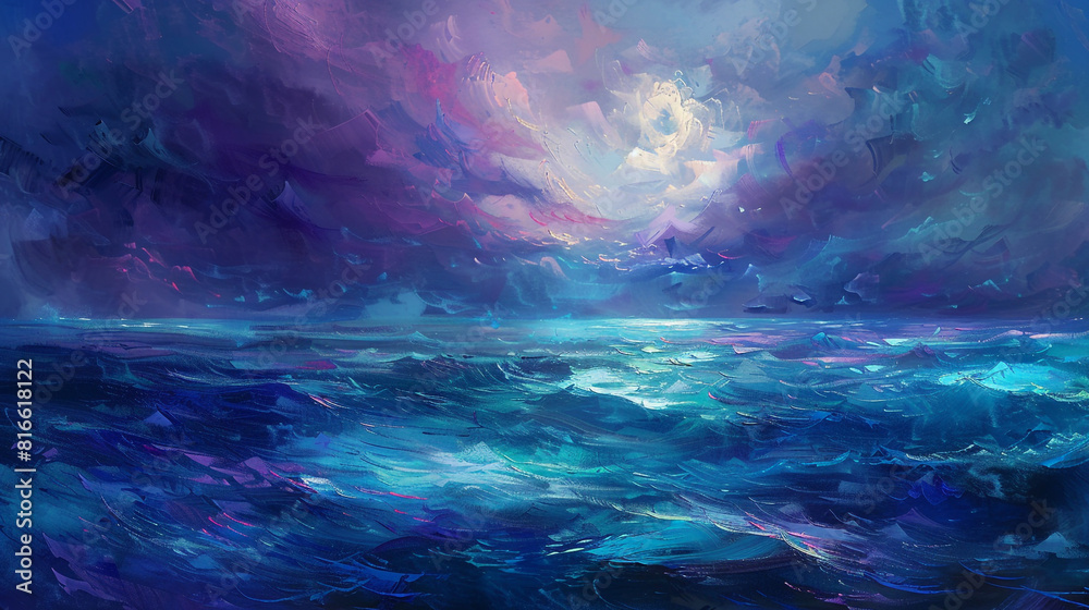 Fototapeta premium blue planet and space