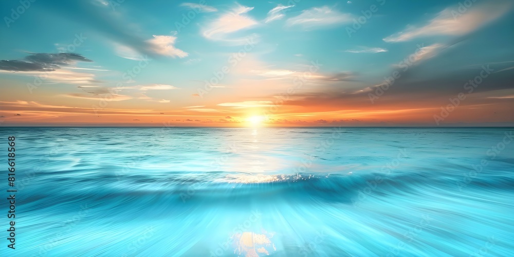 Captivating Ocean Sunset with the Sun Descending in the Sky. Concept Nature Photography, Sunset Silhouette, Dramatic Skies, Ocean Views, Landscape Beauty Captivating Ocean Sunset with the Sun Descending in the Sky. Concept Nature Photography, Sunset Silhouette, Dramatic Skies, Ocean Views, Landscape Beauty