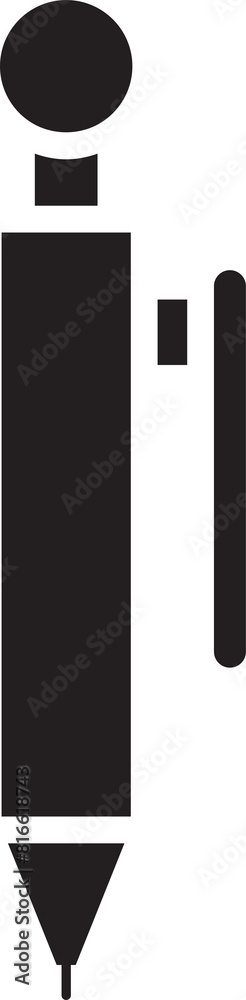 Pen Glyph Icon Pen Glyph Icon