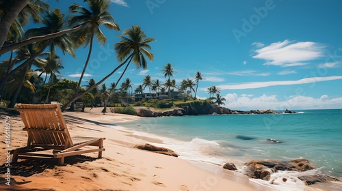 Aerial view of a beach with trees and sea