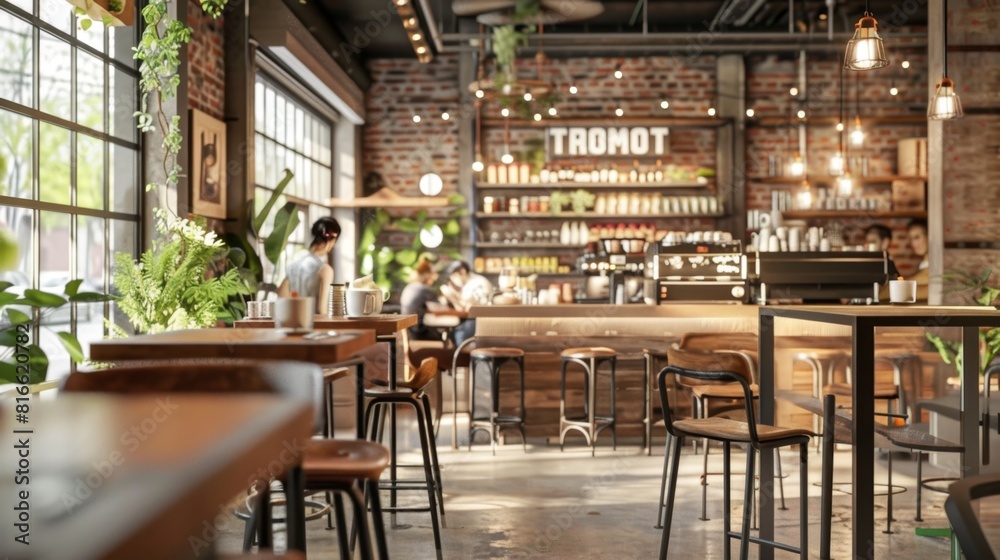 Dynamic stock photos showcasing coffee shop interiors