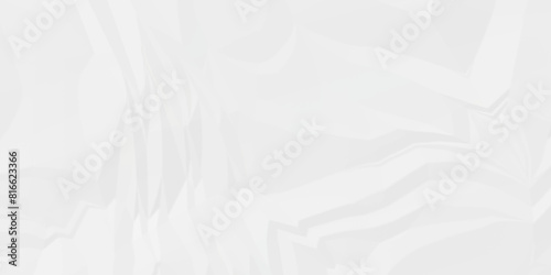 White wrinkly backdrop paper background. panorama grunge wrinkly paper texture background, crumpled pattern texture. paper crumpled texture. white fabric crushed textured crumpled.