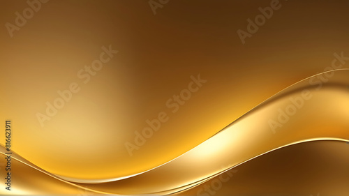 Abstract gold gradient background looks modern blurry textured gold wall. ai