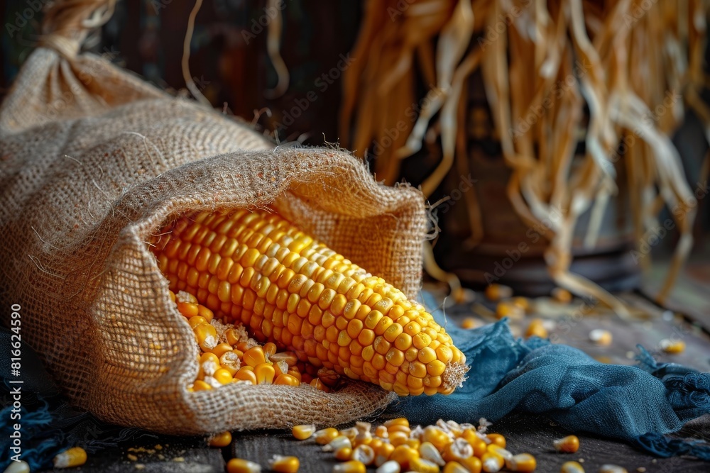 corn seeds packet corn seeds packet