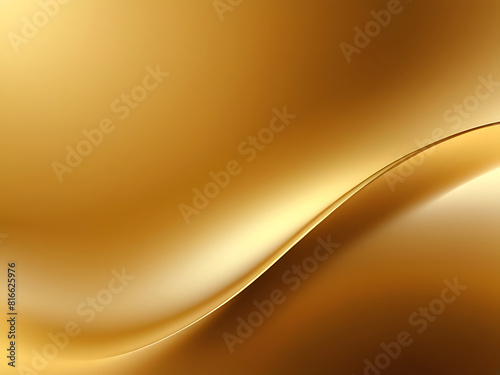 Abstract gold gradient background looks modern blurry textured gold wall. ai